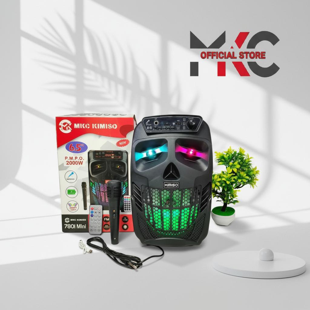 Discount Speaker Bluetooth Mkc Kimiso 7801 Mini Portable 6.5 Inch Free Mic