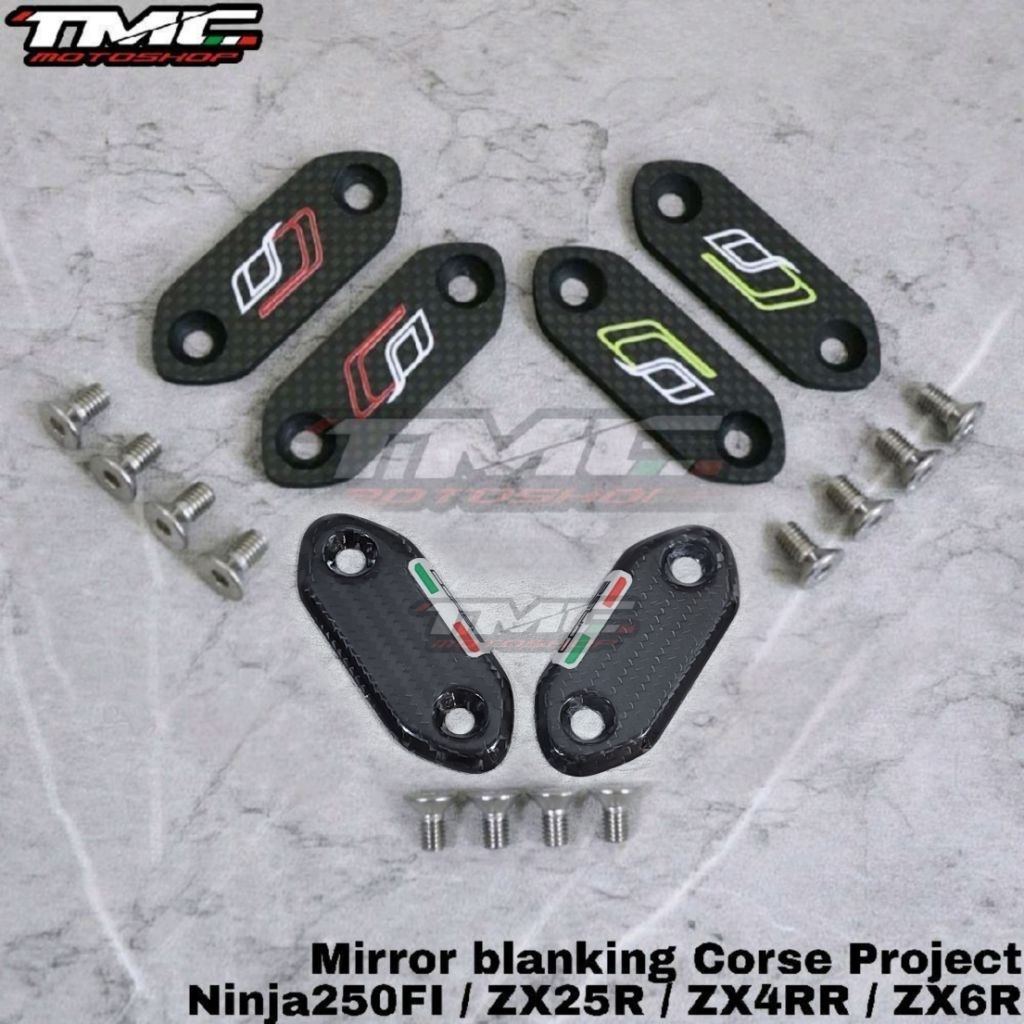 Mirror Blanking plate Corse Project Kawasaki Ninja Ninja250 New Ninja250 ZX25 ZX25R ZX25RR ZX4RR ZX6