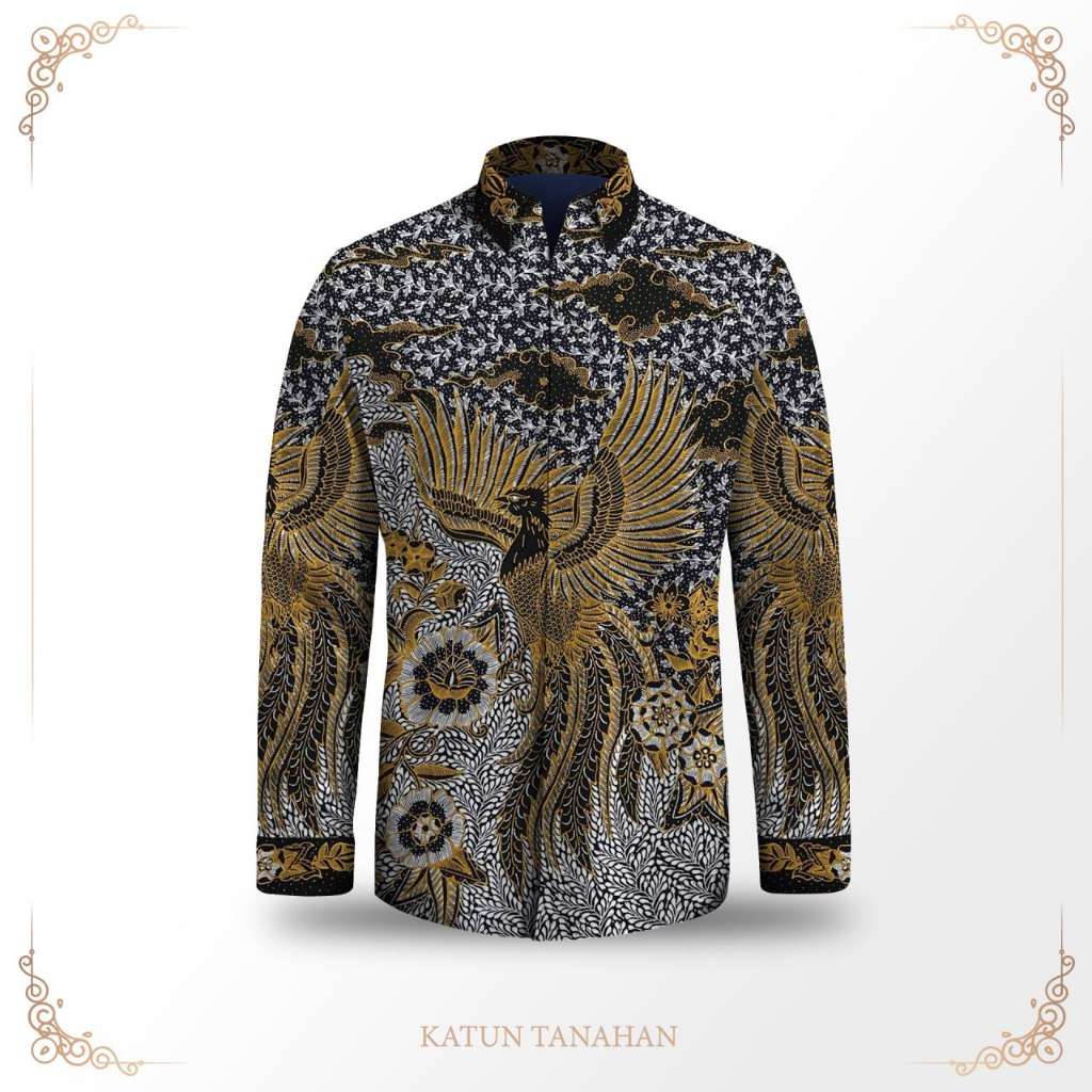 Kemeja pria lengan panjang batik tulis asli exclusive pola baju batik pria slimfit bahan katun premi