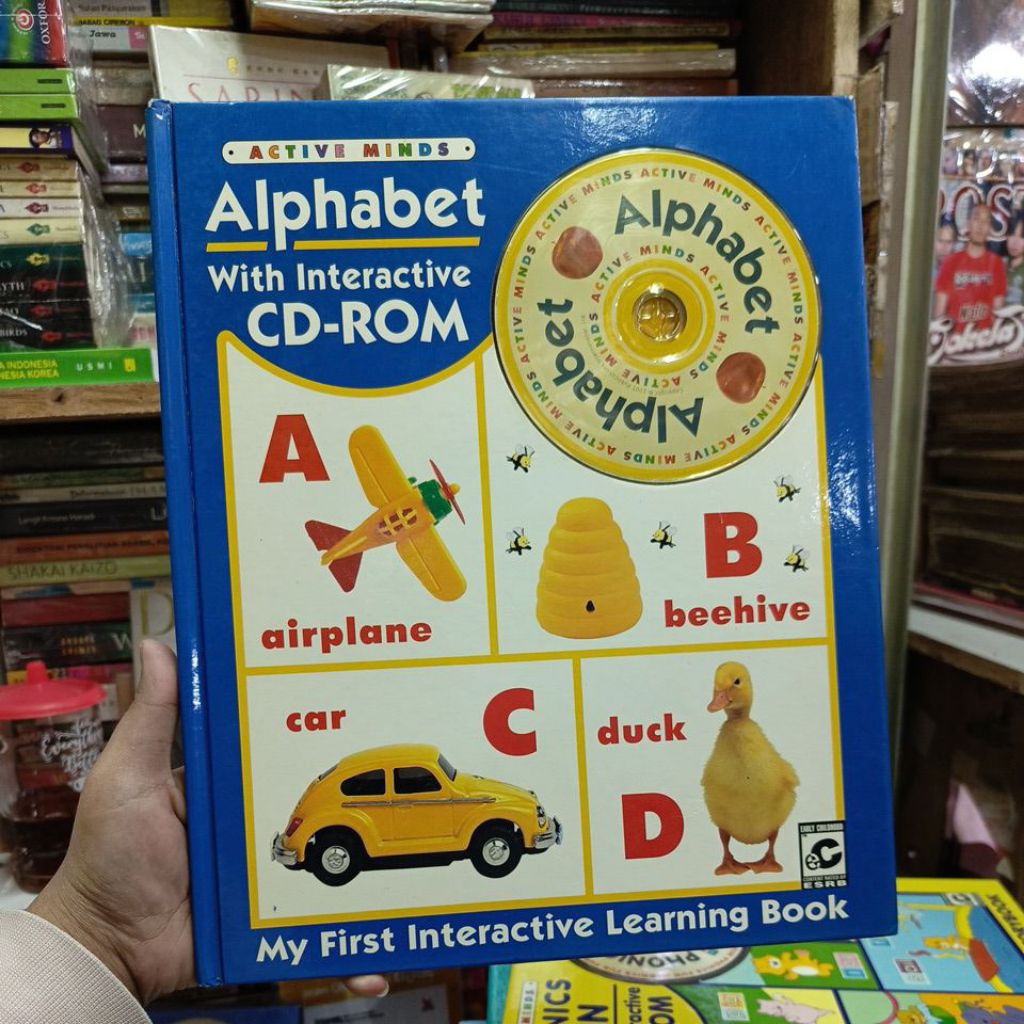 Buku anak ACTIVE MINDS Alphabet With Interactive Cd-Rom