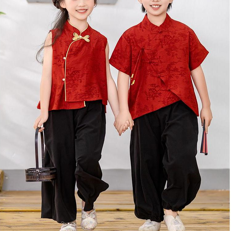 Fairyland | 8276 SETELAN KEMBAR BAJU TRADISIONAL CHINA ANAK PEREMPUAN DAN ANAK LAKI-LAKI IMPOR