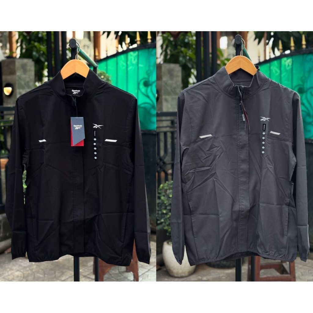 Reebok Atma Performance Running Jacket Navy BNWT ORIGINAL BARANG RESMI STORE