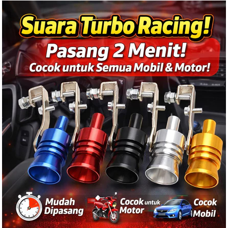 "SALE" [Suara Turbo Racing] Peluit Knalpot untuk Mobil dan Motor / Peluit Turbo Modifikasi /Peredam 