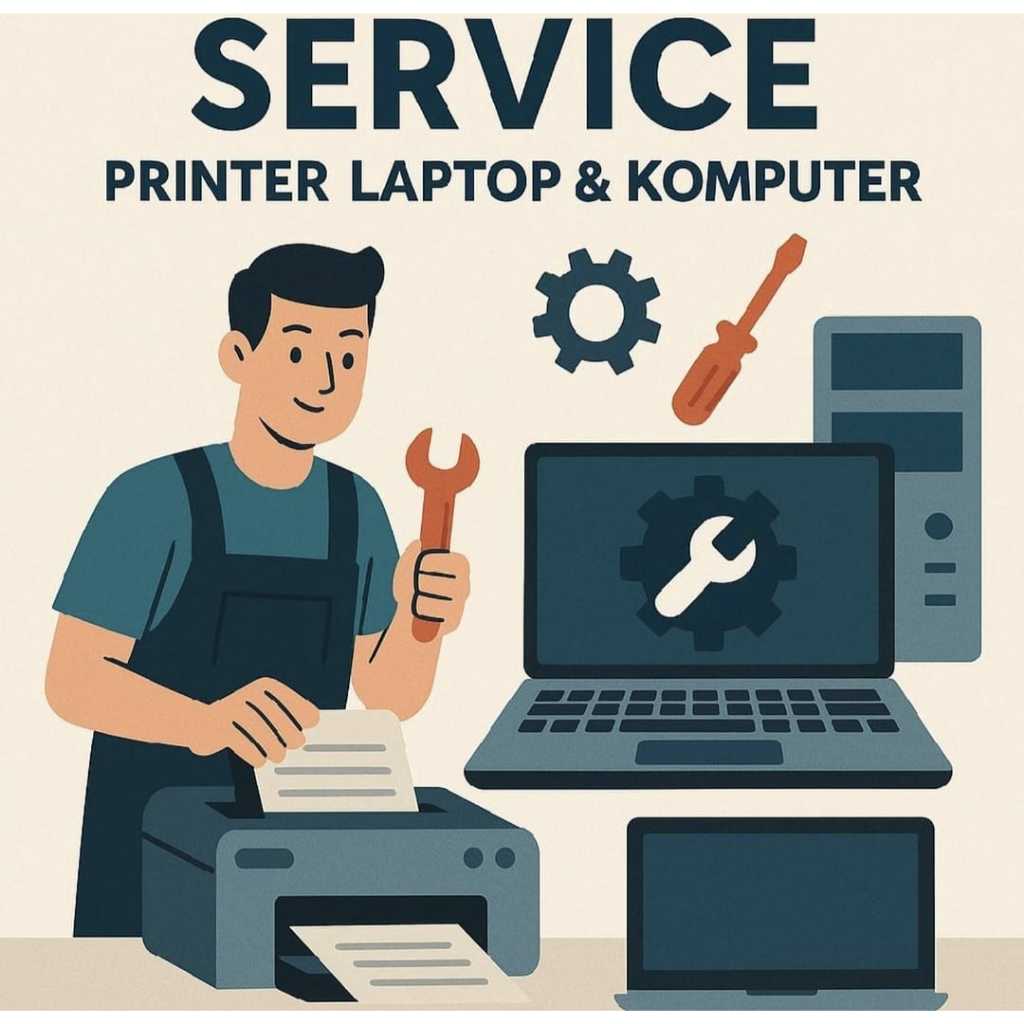 Service Laptop Printer Tinta Laserjet Dotmatrix dan Passbook