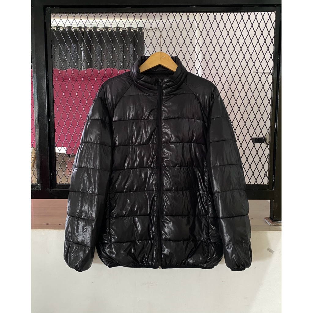 Puffer Ultralight Hitam Jacket Unisex