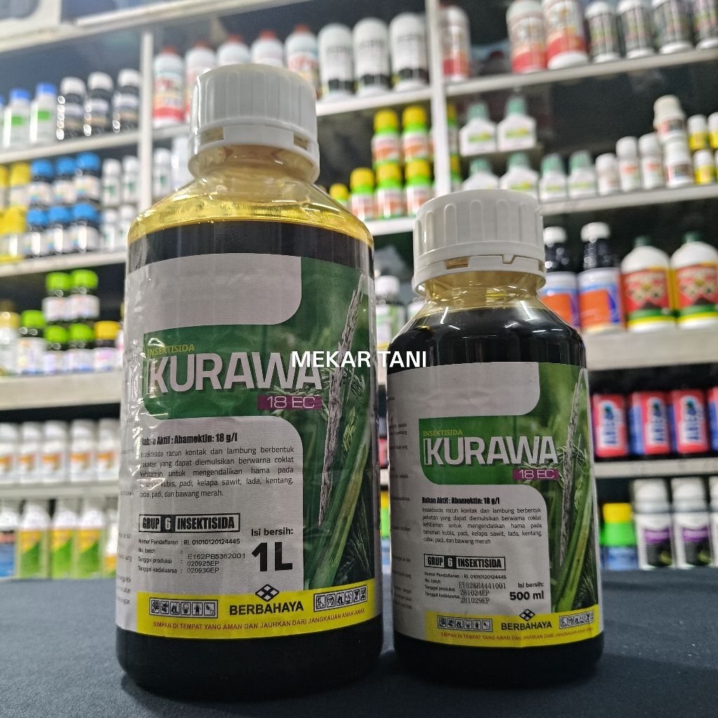 KURAWA 18EC - 1L & 500ml Insektisida Anti Hama Thrips, Tungau, Kutu Kebul Penyebab Daun Keriting