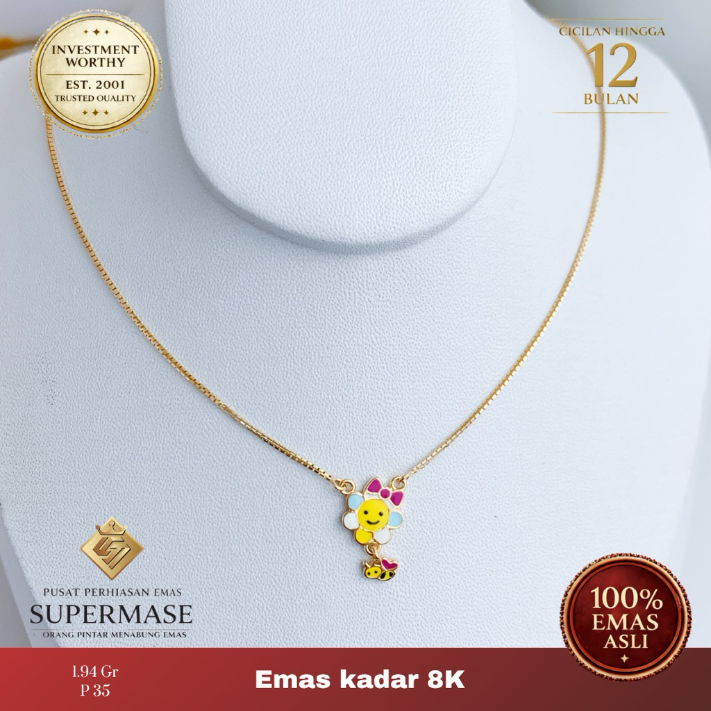 Kalung Emas 8K Anak Karakter Lucu - Supermase