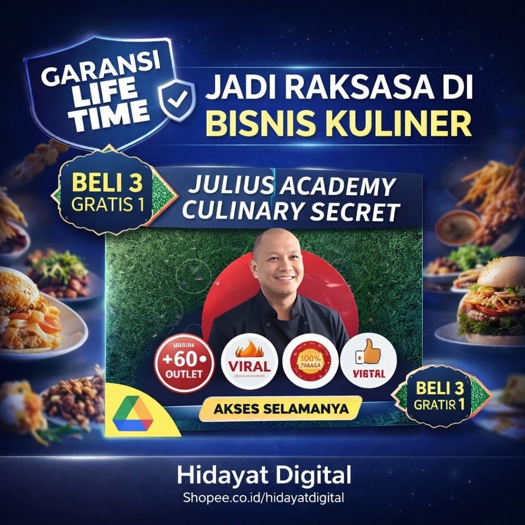 JULIUS ACADEMY CULINARY SECRET - Jadi Raksasa di Bisnis Kuliner- (bahasa Indonesia)
