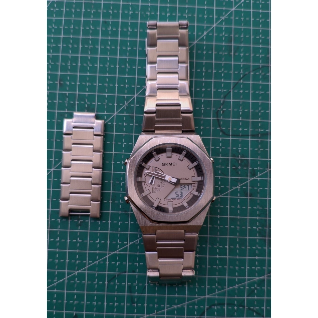 JAM TANGAN SKMEI 1816 SILVER WHITE seken second