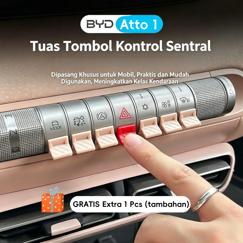 BYD Aksesoris Atto 1 Control Panel Buttons / Switch Cover BYD Atto 1 / BYD Atto 1 Control Panel Swit