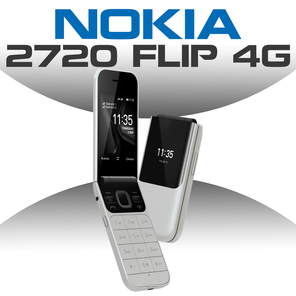 Nokia 2720 Flip 2019 Dual SIM 4G Layar QVGA Desain Lipat Klasik Second Ori Bergaransi HP Jadul Murah