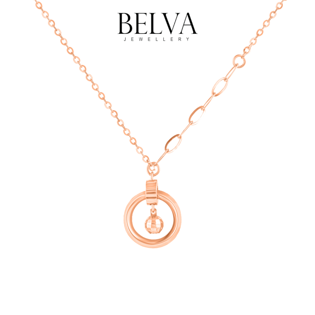 Kalung Liontin Emas Asli 18K - Belva Jewellery - BACHA402656