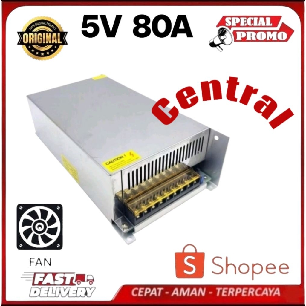 Trafo Jumbo/ Big 5V 80A Switching Power Supply PSU 5V 80A High Quality, 5 Volt 80 Ampere Cooling Fan