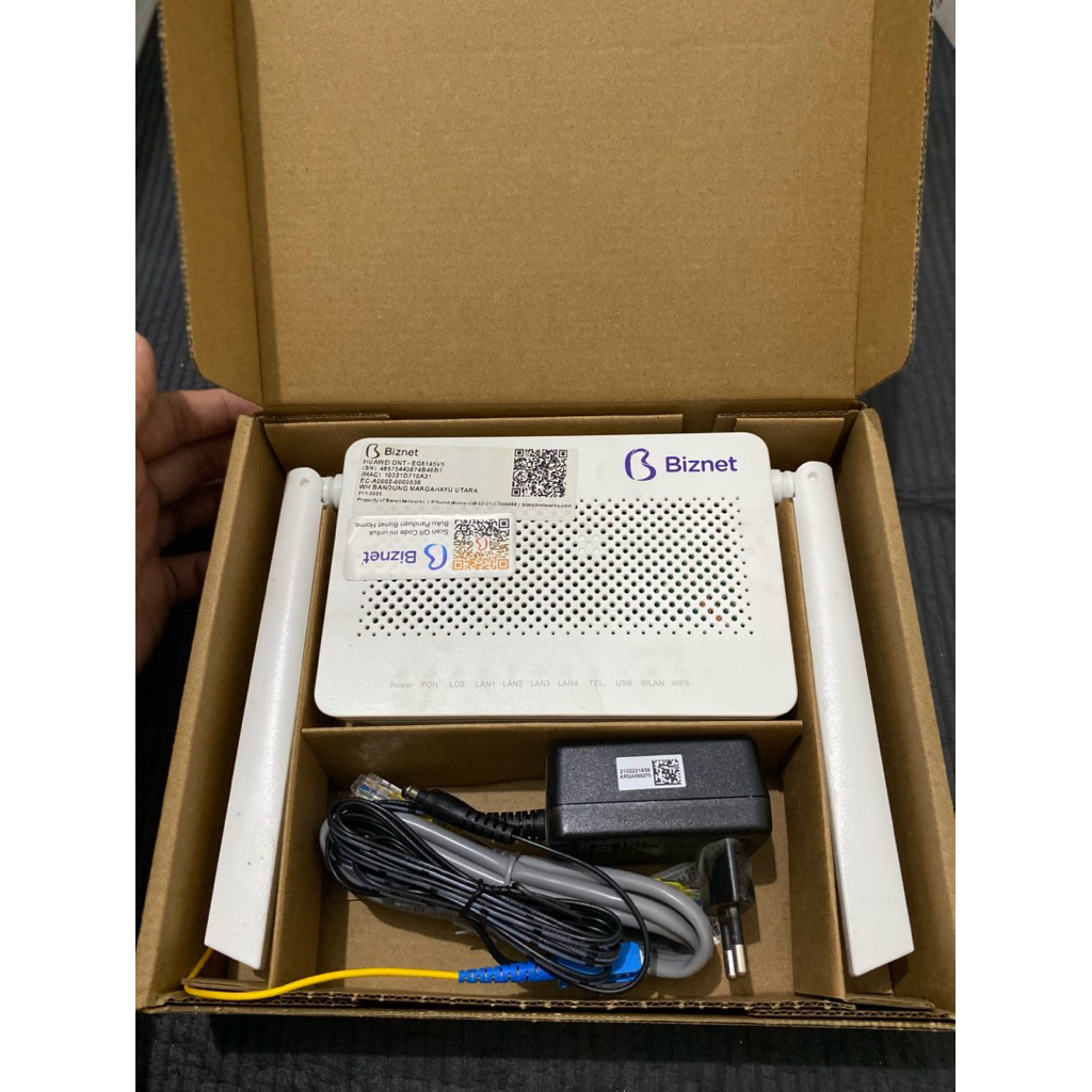 BYI FLASH SALE Modem ONT Biznet Huawei EG8145V5 Dual Band AC1200 Gigabit - Second Mulus