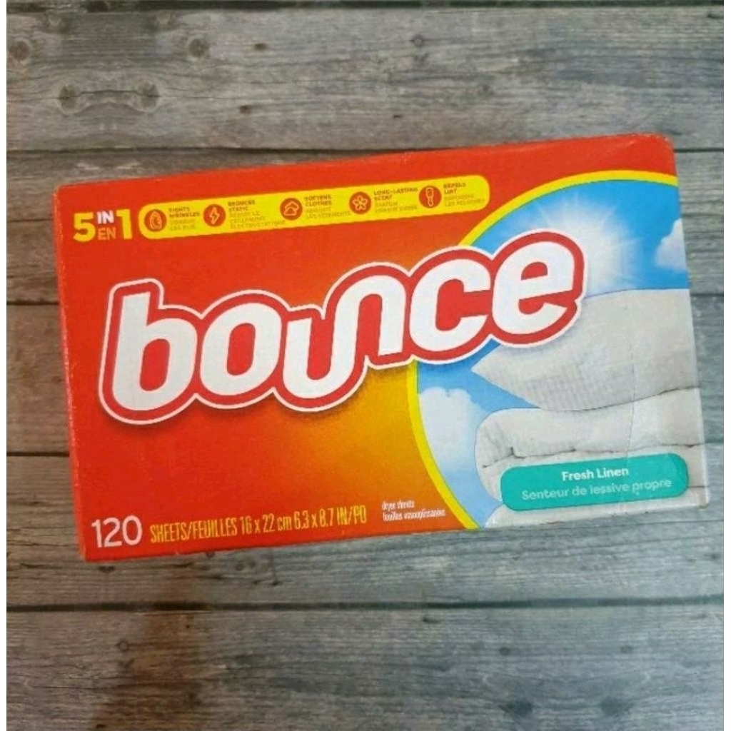 Bounce Dryer Sheet Fresh Linen Lembaran Pelembut Pakaian Singapore