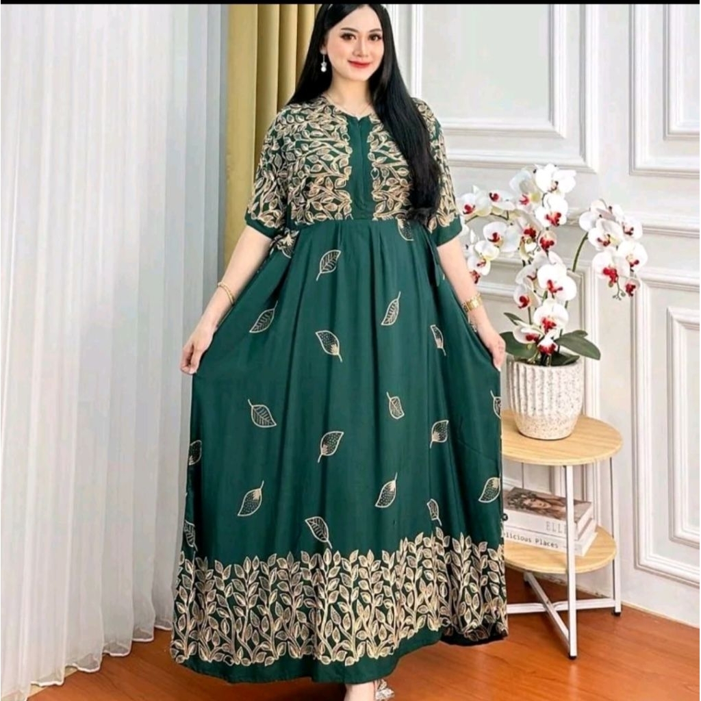 Daster cibi motif jumbo busui Ld 130 PB 130 Dress midi