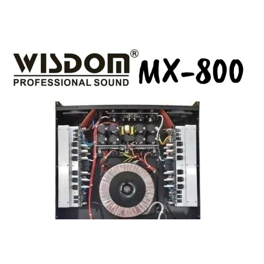 POWER AMPLIFIER WISDOM MX-800 / MX-1000 / MX-1200 – ORIGINAL – MX800 / MX1000 / MX1200
