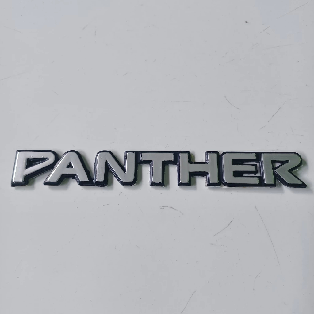 Emblem Samping Mobil Panther Lama ABS Chrome
