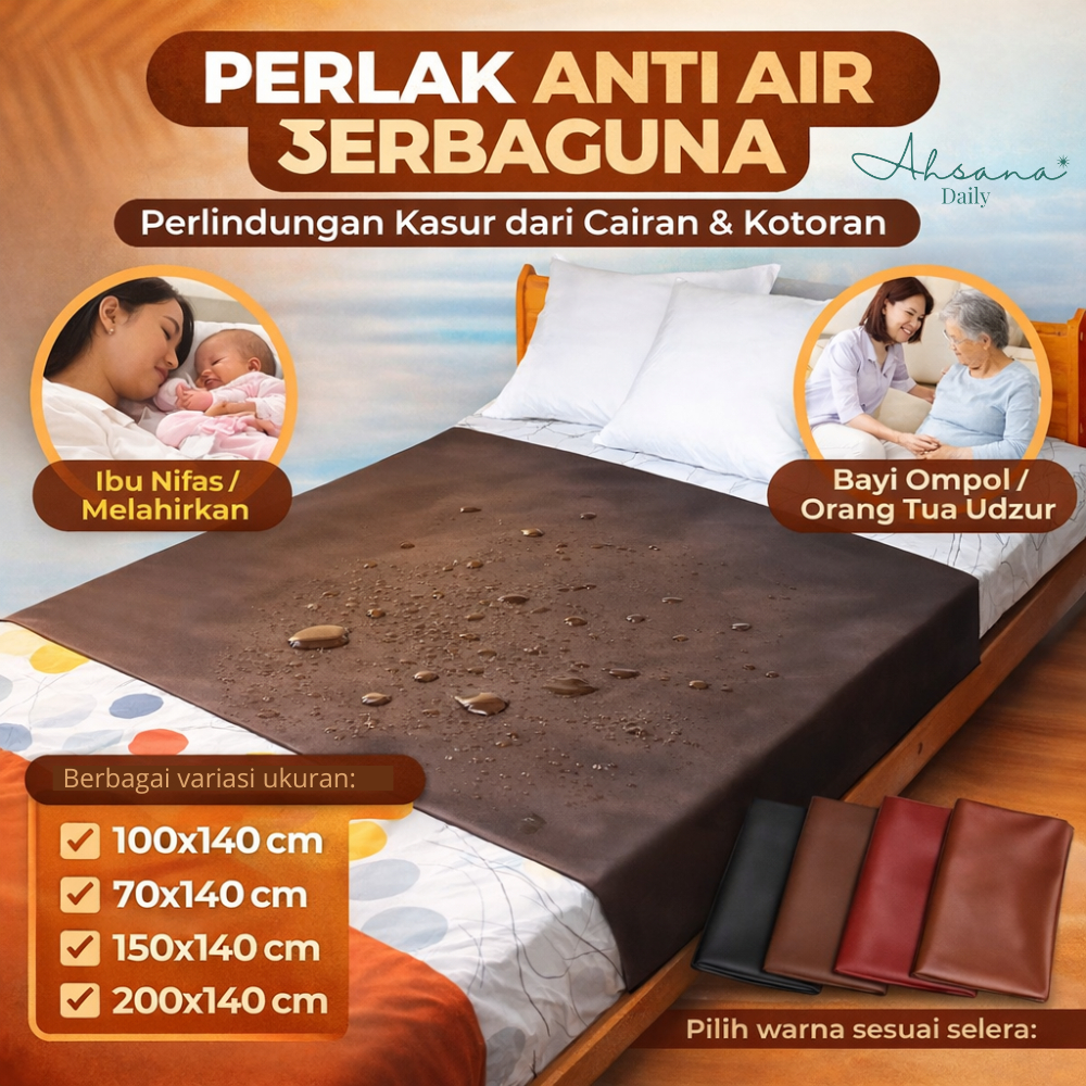 Perlak Meteran Anti Air Serbaguna -Perlak Ompol - Pelindung Kasur