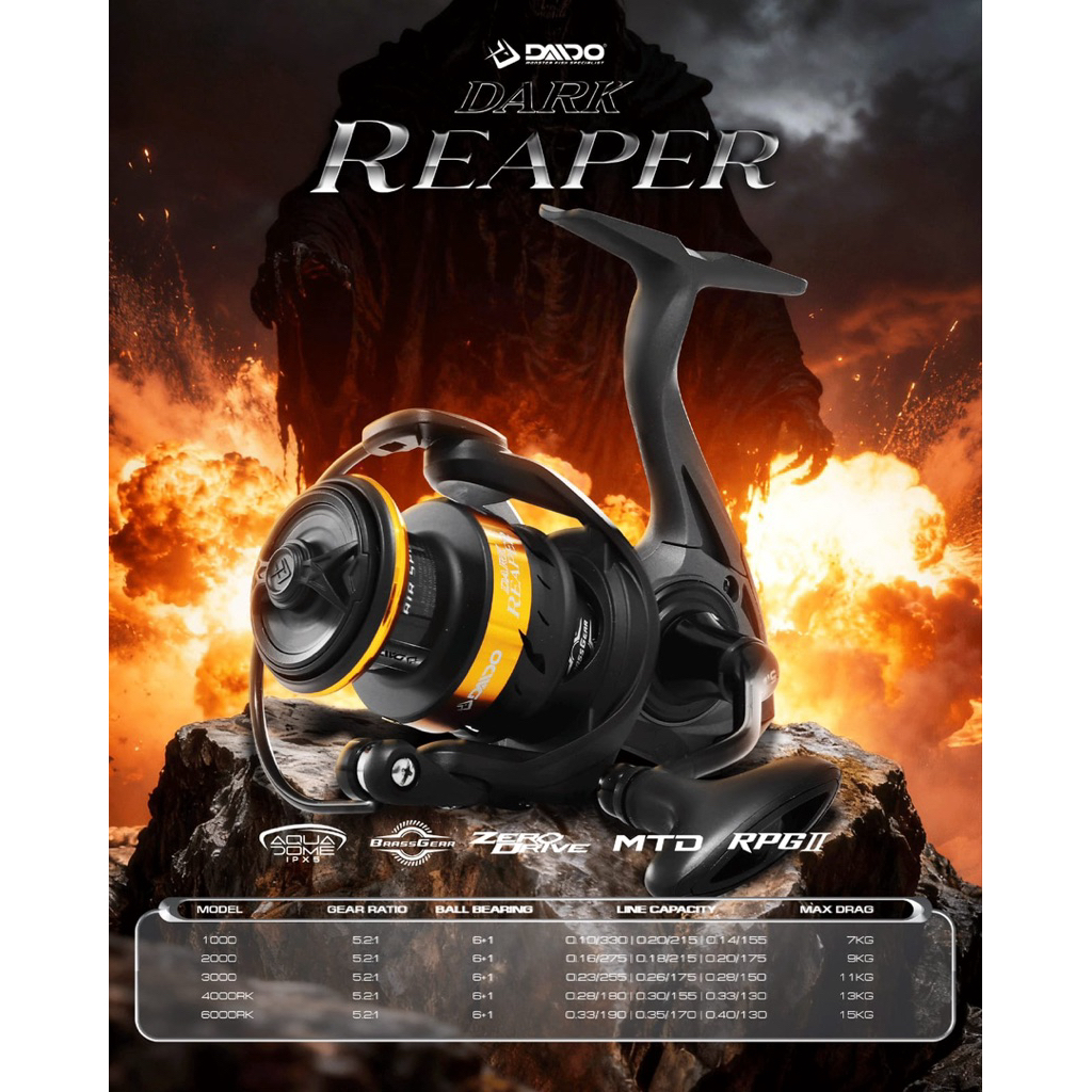 REEL PANCINGAN DAIDO REAPER 3000