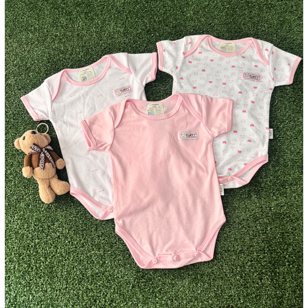 set 3 pcs jumper bayi merk fluffy jumper bayi newborn baju bayi new born fluffy baby wear