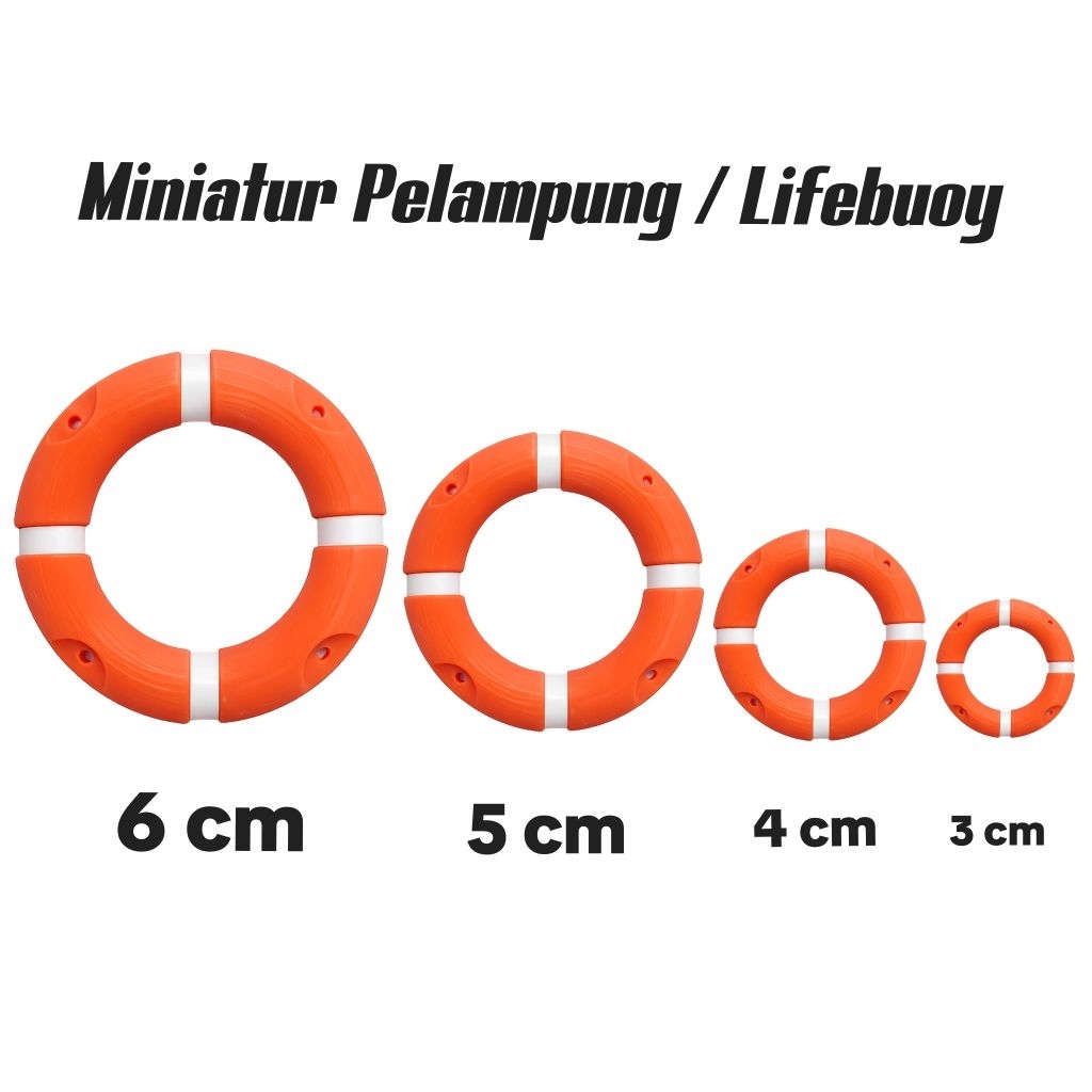 Miniatur Pelampung Lifebuoy / Aksesoris Kapal RC / Rc Boat