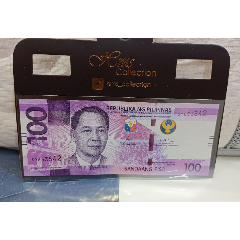 Uang Negara Filipina 100peso koleksi Numismatik