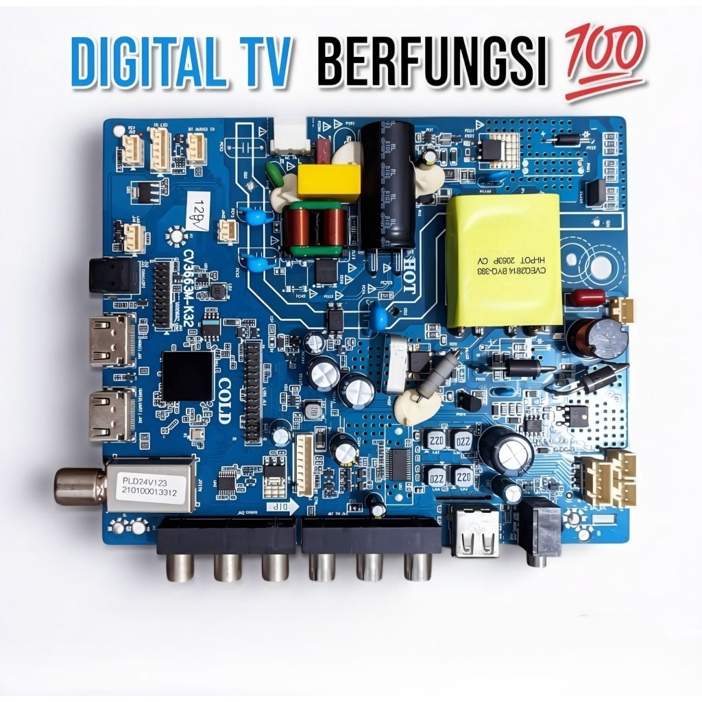 MB MAINBOARD MOTHERBOARD TV POLYTRON PLD24V123 24V123