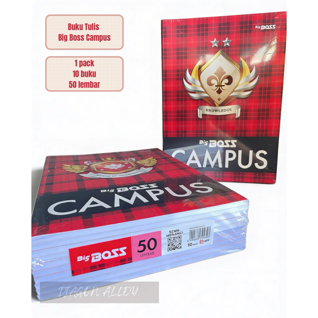 BUKU TULIS BIG BOSS CAMPUS 50 LEMBAR BUKU TULIS TERBAIK BUKU TULIS SEKOLAH BIG BOSS