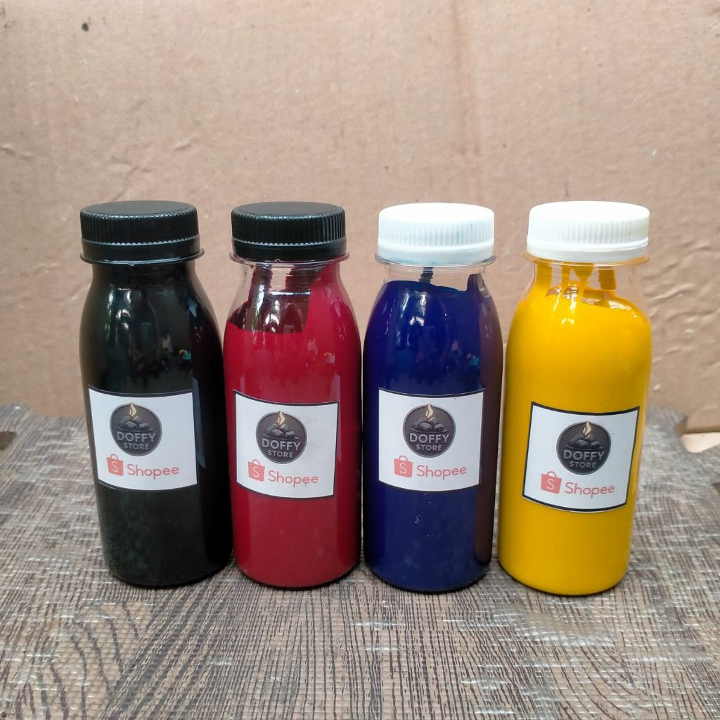 [ SIAP KIRIM ] Cat Minyak Layangan Tinta Cemani Toka - 4 Warna Hitam/Merah/Biru/Kuning Cat Minyak Be