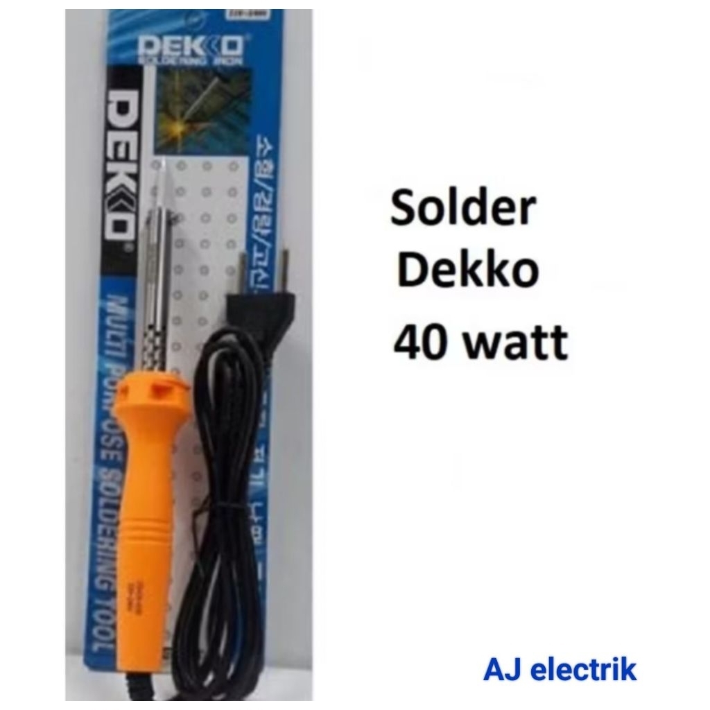 Solder Listrik Dekko 40 watt. Kualitas Bagus Cepat Panas