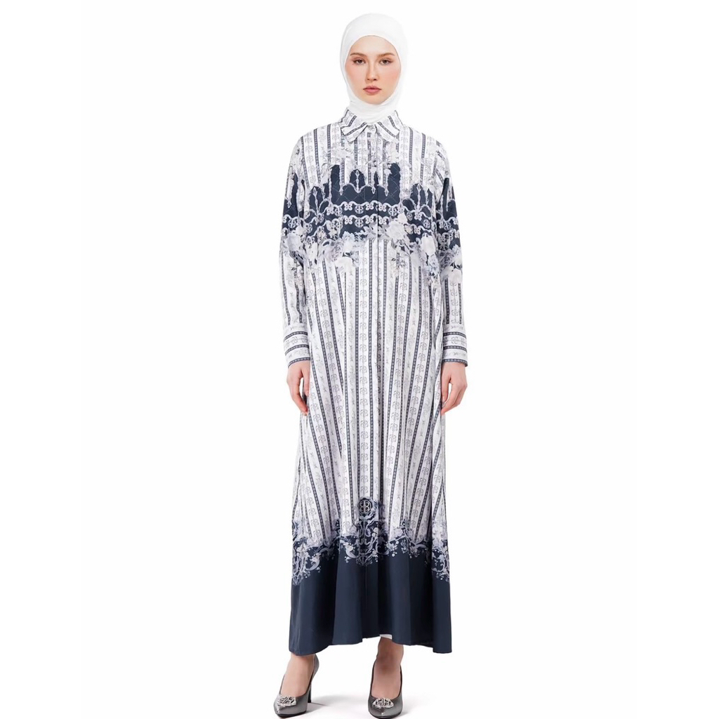 NADA PUSPITA MONOGLAM LOOSE DRESS NEW (S)