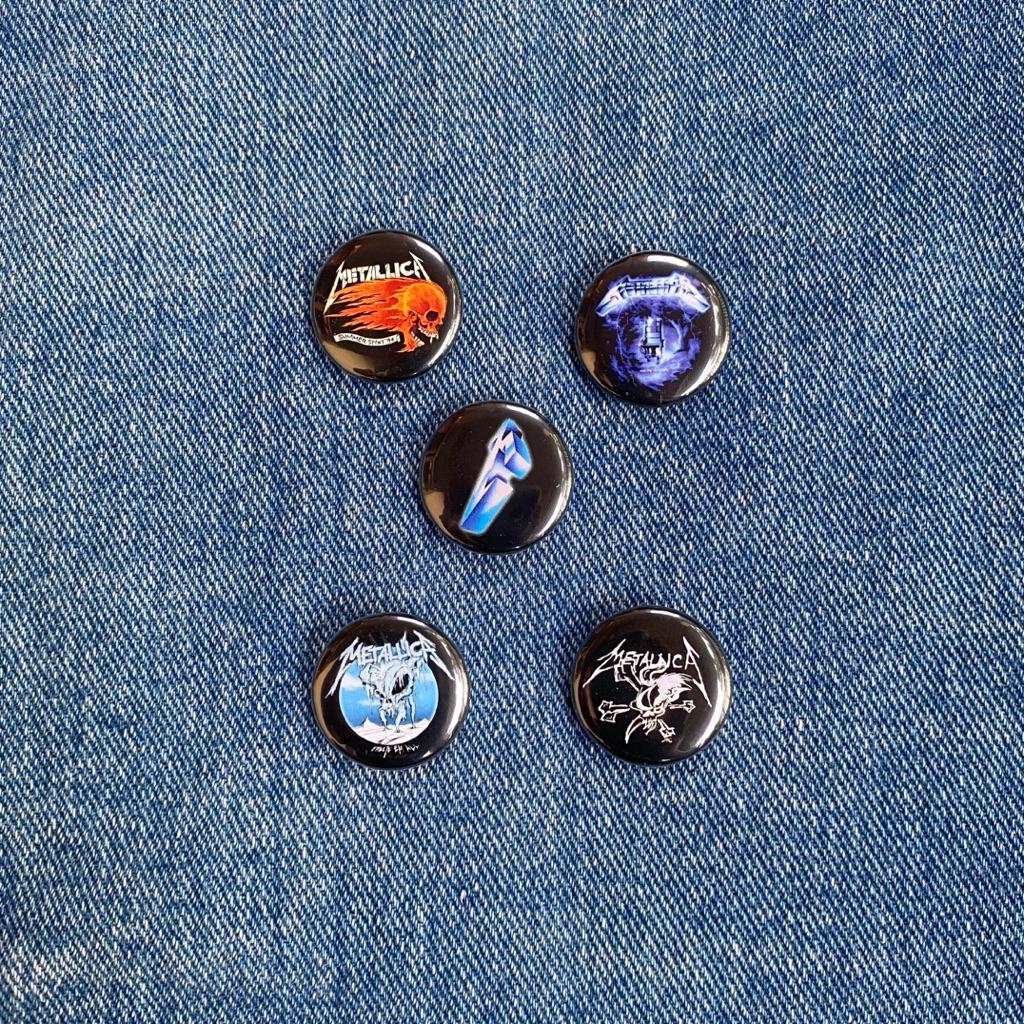 BUTTON PIN PACK METALLICA 25mm | Button Pin Bros Band