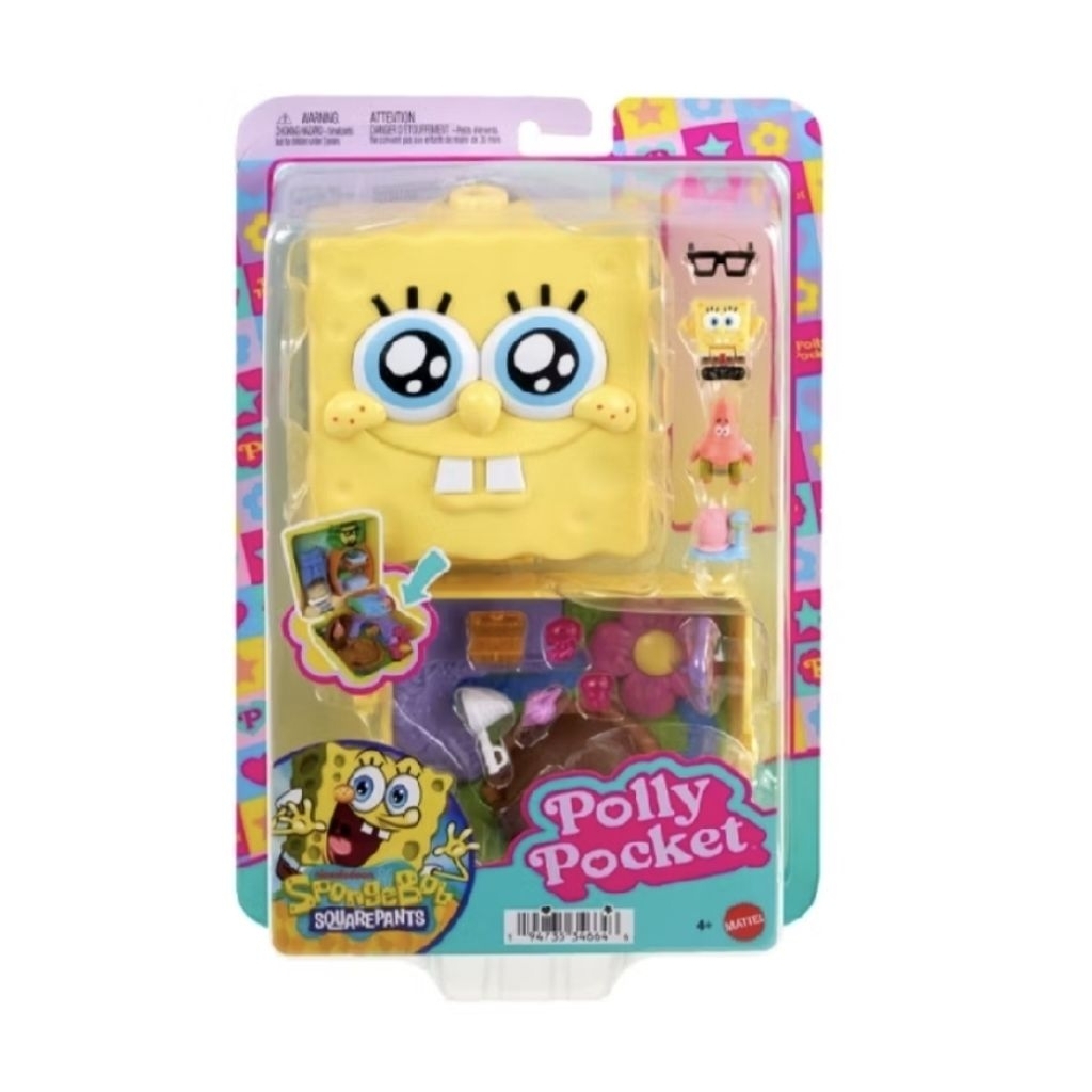 Polly Pocket Spongebob original mattel/polly pocket spongebob/polly pocket/mainan anak/original/spon