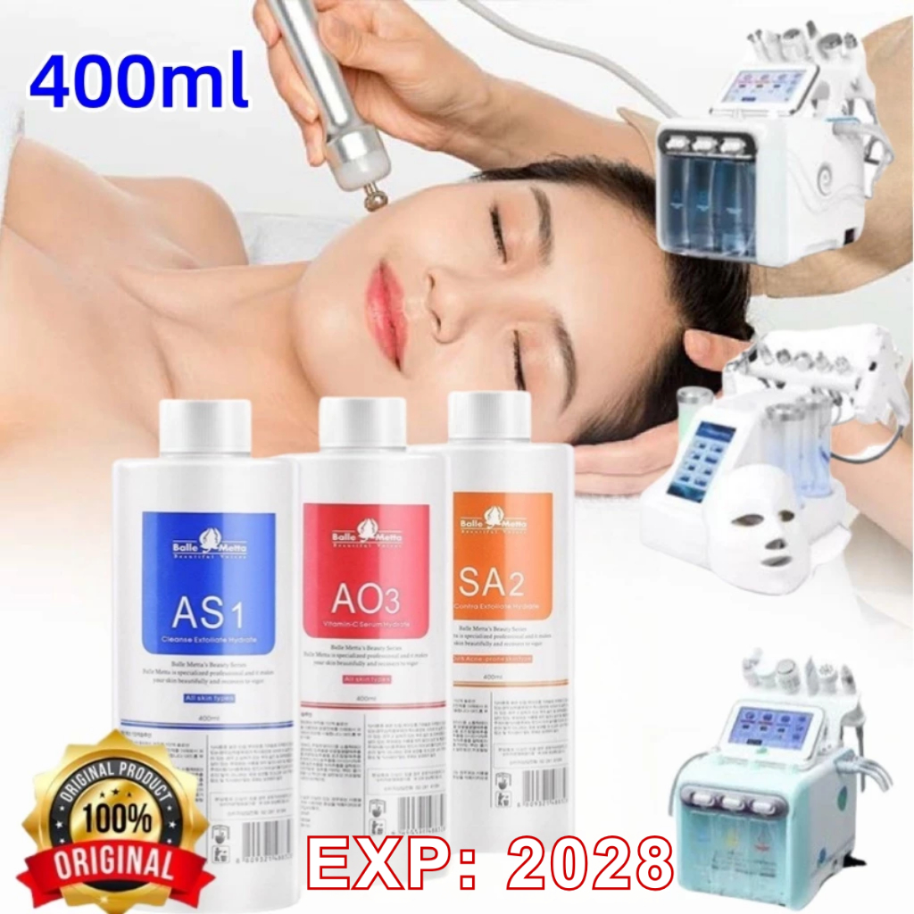 ORI  EXP:2028-Cairan Hydra Serum Hydra peel AS1 AO3 SA2 Oxygen spray Aqua Dermabrasion Serum Hydra A