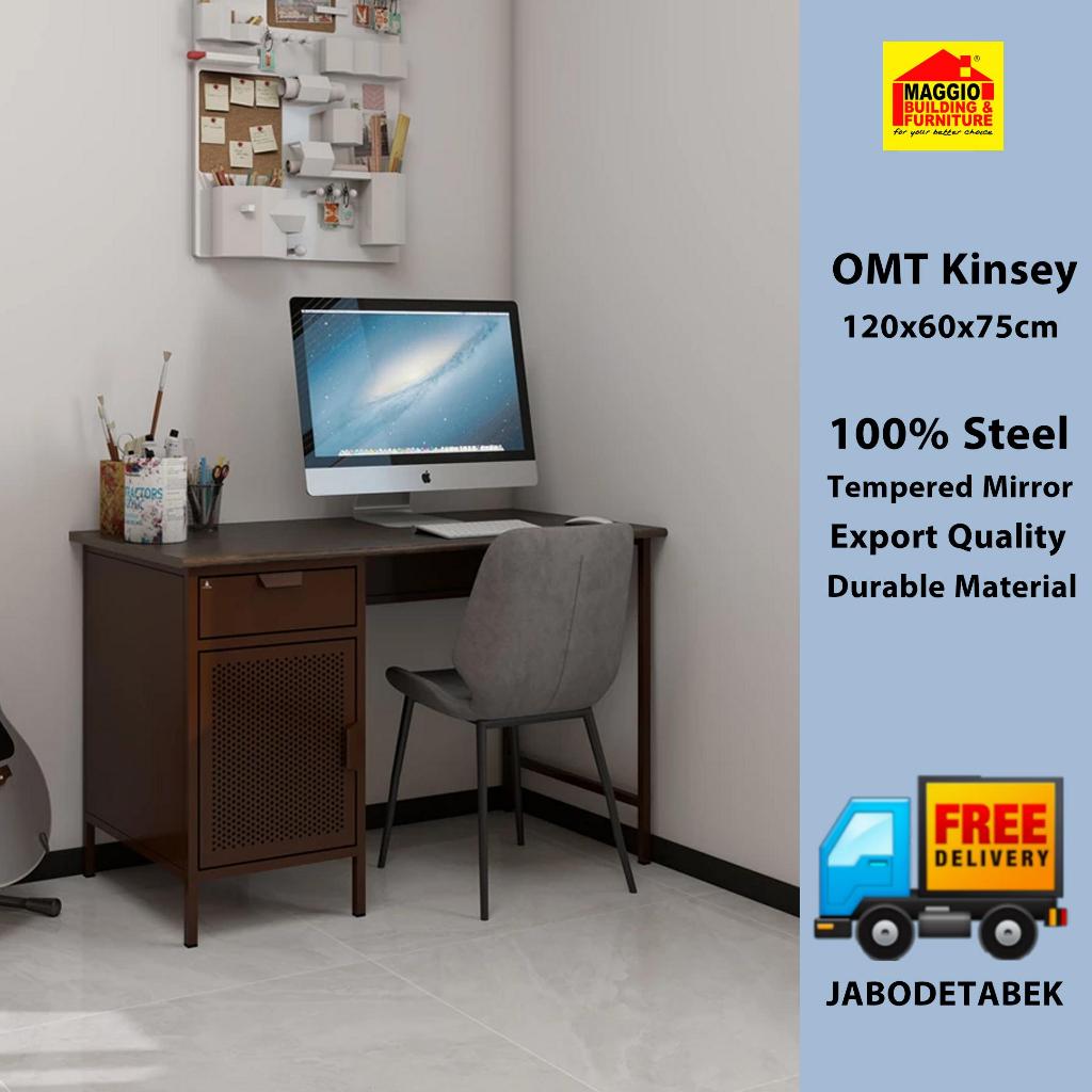MEJA BELAJAR BESI - MEJA KANTOR BESI - MEJA KANTOR MINIMALIS - OLYMSTEEM MT KINSEY
