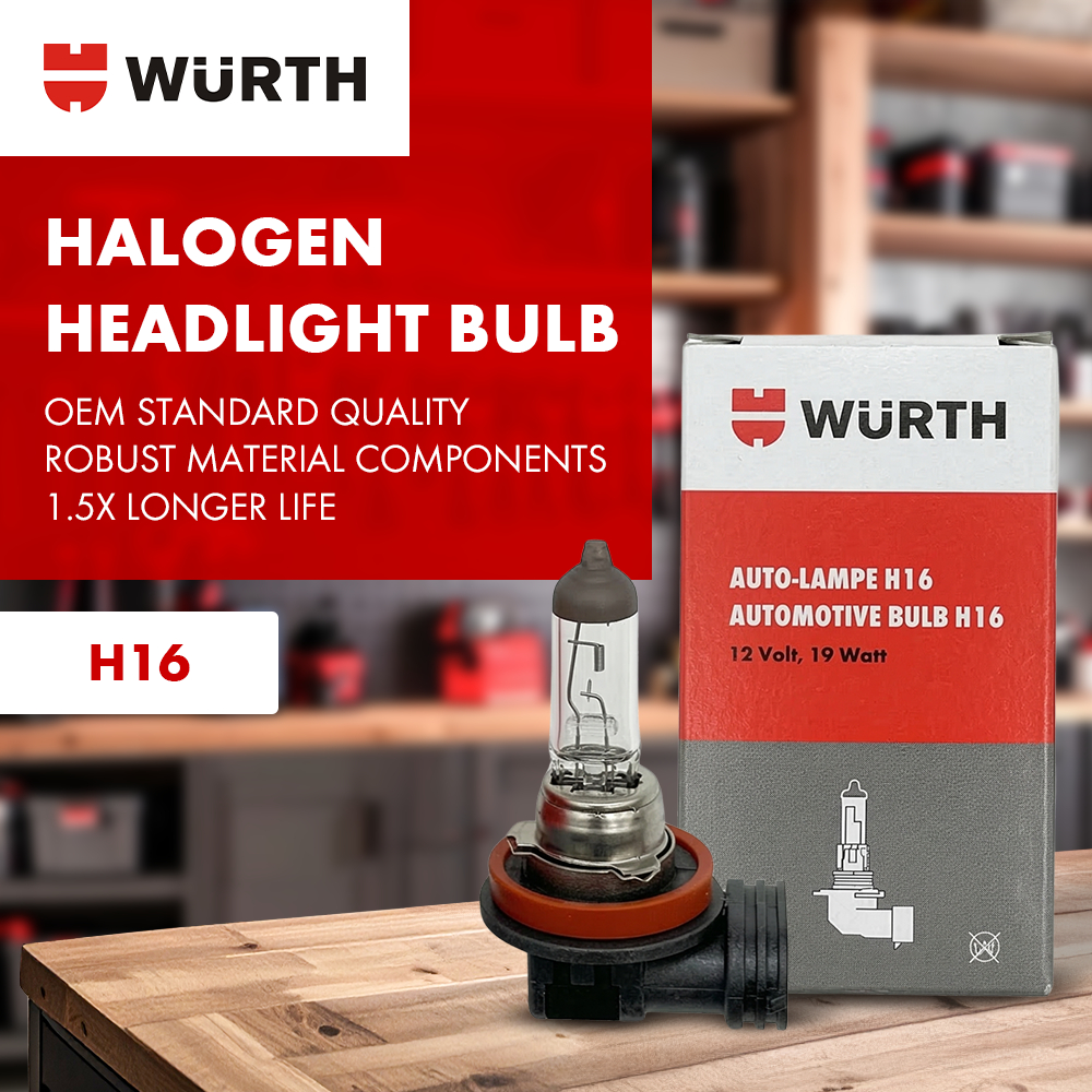 Wurth Halogen Headlight Bulb - Lampu Depan Mobil