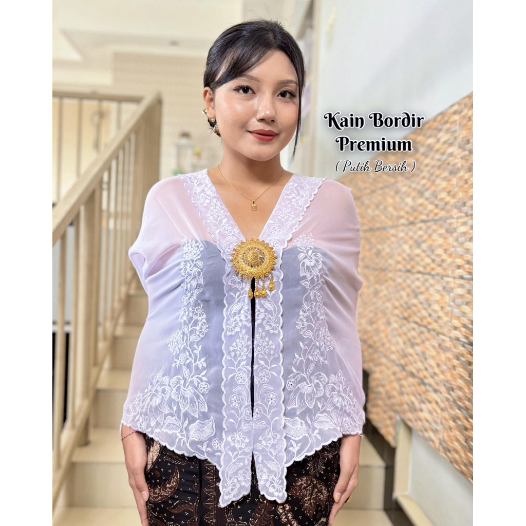 KAIN KEBAYA BORDIR LIPAT PREMIUM//KAIN KEBAYA UKURAN 1 BAJU
