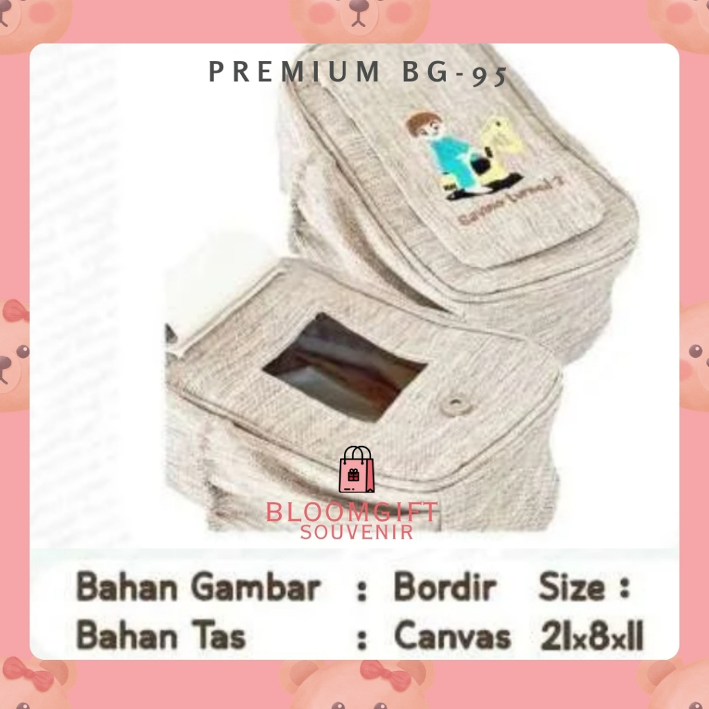 TISSUE CANVAS/POUCH CANVAS/TAS ULTAH/TAS CUSTOM/SOUVENIR KEKINIAN/SOUVENIR ANAK