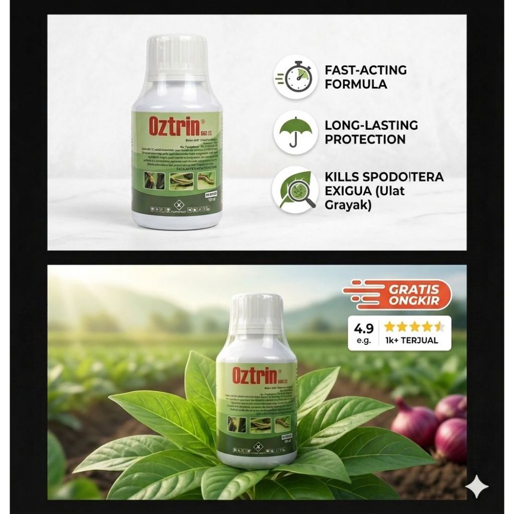 [OZTRIN 660 EC] Insektisida Oztrin Pembasmi Hama Tanaman isi 100 ml