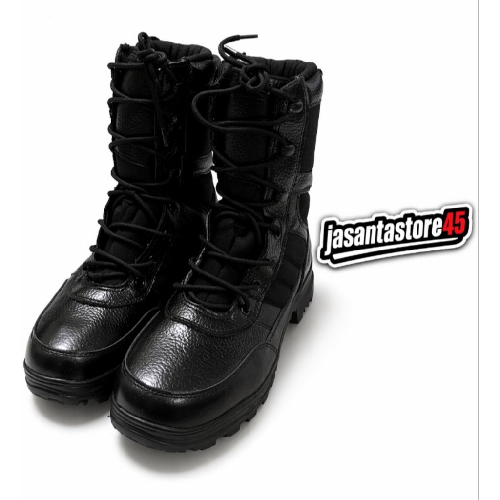 sepatu pdl jatah kasad TNI AD kulit jeruk (free kaos jatah TNI) POLRI DAMKAR DISHUB