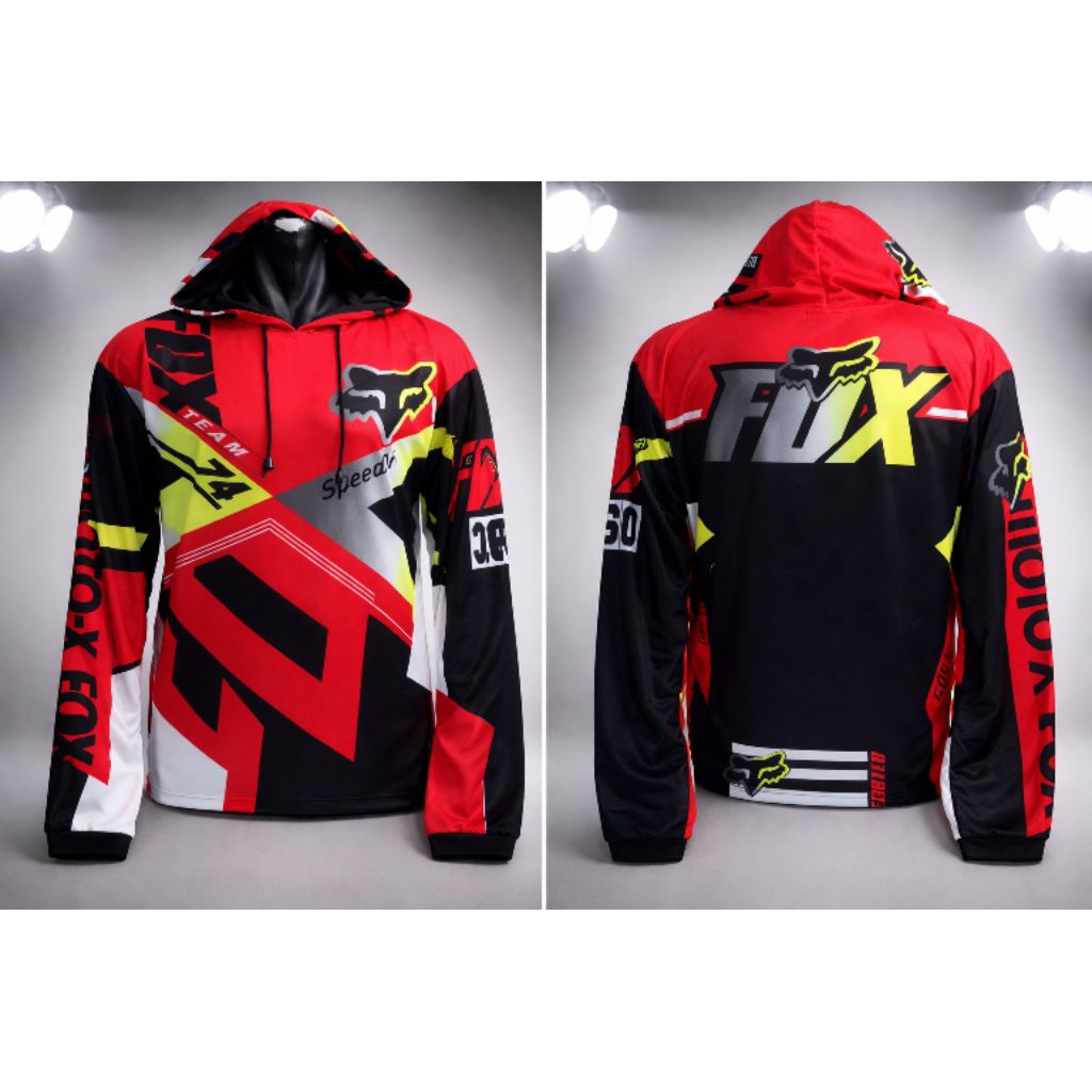 Jersey kaos motocross | Jersey kupluk motocross dewasa | trail lengan panjang