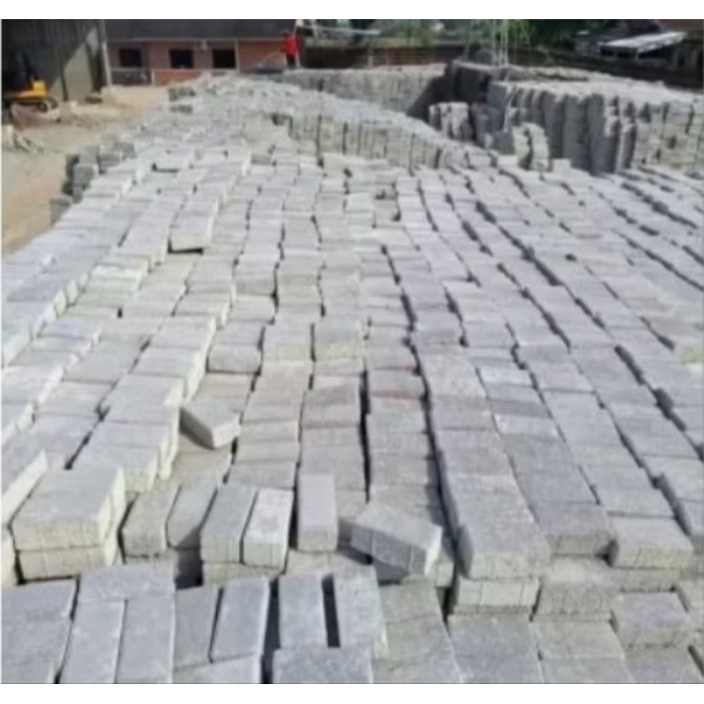 Paving block bata press hidrolik harga permeter (21cmx10cm)