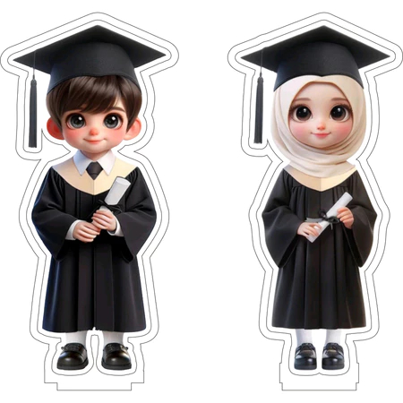 Figur Piala Wisuda Akrilik (FIGUR SAJA)