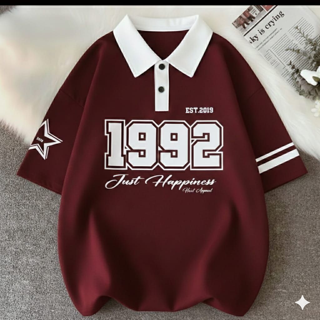 KAOS POLO SHIRT JUMBO BIGSIZE PRIA WANITA DEWASA 1992 style Ready M-6XL bahan Cotton pique Premium t