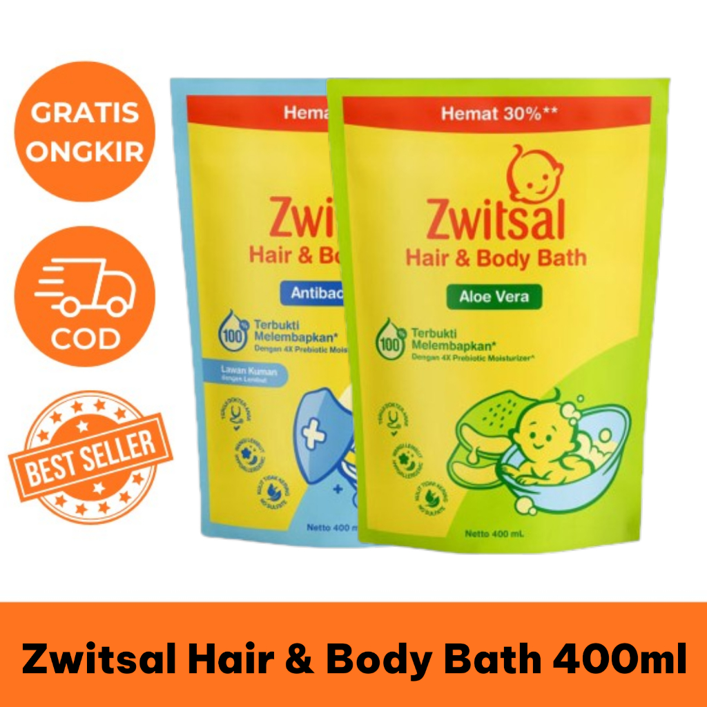 Zwitsal Sabun Mandi & Sampo Bayi 400ML