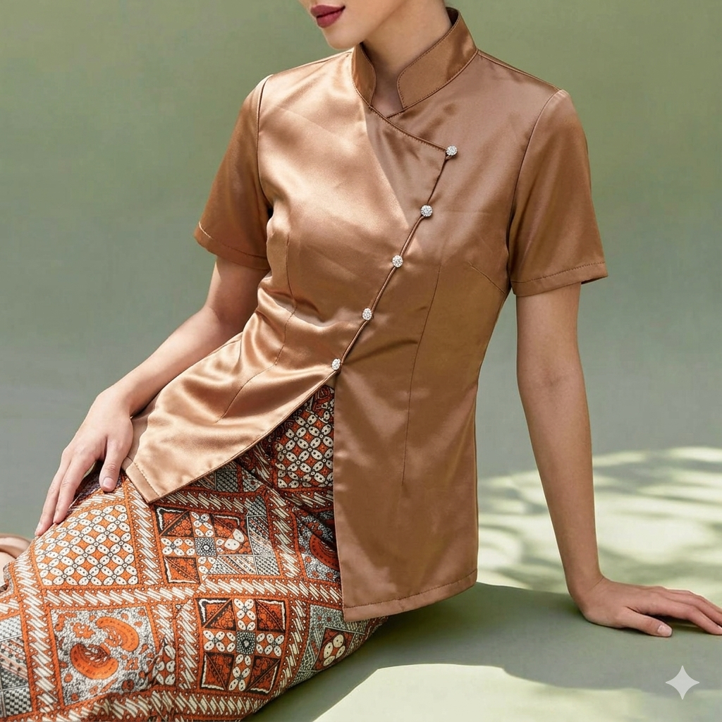 New Arrival Atasan Janggan Kebaya Satin Polos  Kebaya Adat Terbaru Terlaris Kebaya Janggan Modern Ke