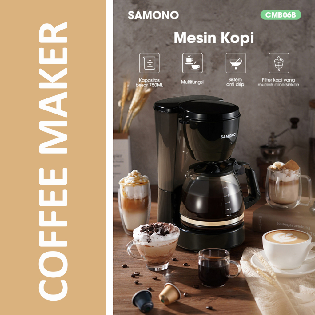Coffee Maker Samono SW-CMB06B 750ML Black