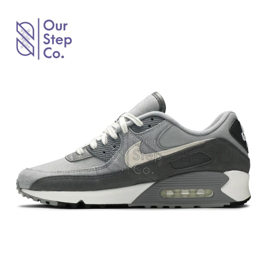 Sepatu Nike Air Max 90 Premium Light Smoke Grey BNIB Original