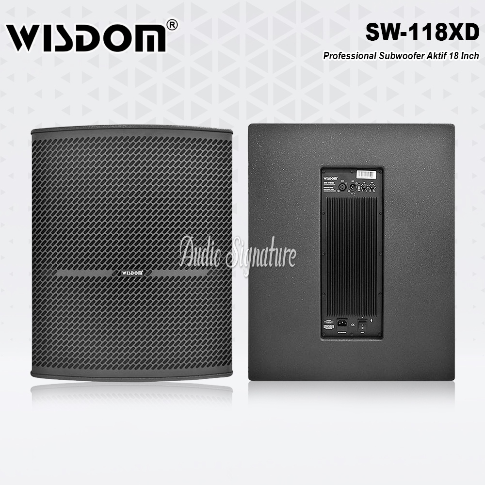 Speaker Subwoofer Aktif 18 Inch WISDOM SW118XD | SW 118XD Original